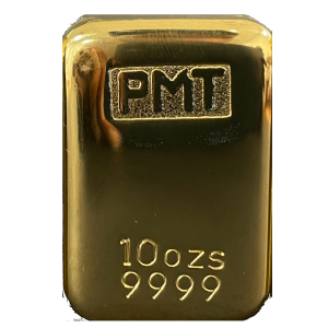 10oz Australian Cast Gold Bar (Restocking Dec 2025)